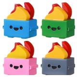Kathfly 4 Pcs Emotional Dumpster Support Fire Desk Accessories Work Gifts Fridge Magnets for Funny Coworkers Exchange Ideas Refrigerator Whiteboard Locker Home Office or Hospital - Retail: $17