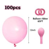 Pastel Pink Balloons 12 Inch 100 Pack light Pink Latex Balloons Baby Pink Party Balloons Round Helium Balloons for Girls Womens Birthday Wedding Anniversary Baby Shower Decorations - Retail: $6