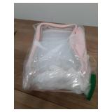 Vorspack Travel Makeup Bag - 3 Pack Travel Toiletry Bag for Women Clear Cosmetic Bag Makeup Organizer Zipper Pouch for Travel Essentials Storage - Pink - Retail: $14