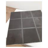 Commomy Thicker Black Peel and Stick Tiles - 10 pcs of 12\" x 12\" - 3D Adhesive Square Peel and Stick Tiles Backsplash for Kitchen, Bathroom, Removable, Waterproof, Vinyl Wall Tile - Retail: $40