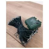 Battery Operated Christmas Lights, 33 FT 100 LED Mini String Lights with Timer and 8 Modes, Green Wire Outdoor Waterproof String Lights for Tree Xmas Indoor Holiday Party Garden Decor, Warm White - Re