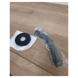 Cobbe Shower Arm with Flange and Teflon Tape, 6-Inches Wall Mounted Shower Pipe Arm Extension for Fixed Shower Head, Matte Black - Retail: $9