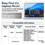 Jalaxbeat A1990 Battery Replacement for MacBook Pro 15\" inch 84.36WH A1990 Touch Bar (Mid 2018 2019) A1953 Mac Battery, EMC 3215 3359 - Retail: $50