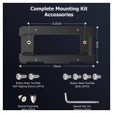 Podestaa Rear License Plate Frame Bracket Holder Mount for 2005-2023 BMW 1/2/ 3/5 / 6/ X Series, 328i 323i 528i M3, 2002-2019 Mini Cooper 51187160607 511882380615 51188238061 Screws - Retail: $10