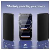 Ailun 3 Pack for iPhone 17 Pro Max Privacy Screen Protector [6.9 inch]+ 3 Pack Camera Lens Protector with Installation Frame,Dynamic Island Compatible,Anti Spy Tempered Glass[9H Hardness]-HD - Retail:
