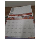 ZEEYUAN Desk Calendar 2026-2027 Small Monthly Desktop Standing Up Flip Calendar From Jan. 2026 to Dec.2027, 24-month Cute Office Desk Calendars with Planner for School Home Table, 10x8.3inch/ Purple -