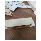 3.5 Inch Hinge Repair Wooden Plate Door Hole Cover Plate Wooden Hinge Filler Wood Repair Kit Kitchen Cabinet Hinges Cabinet Door Blanks with Double Sided Tapes(16 Pack) - Retail: $13