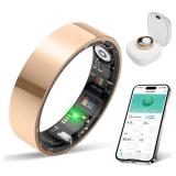 BIEMHA Smart Ring for Women & Men, Health Tracker with Sleepï¼Exercise Monitoring, iOS&Android Compatible, IP68 Waterproof, No Subscription, 5-Day Battery (Rose Gold, 10) - Retail: $60