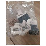 3 Styles Medium Hair Clips for Women 9 Pcs Small Claw Clips for Thin Hair Flower Hair Clips for Thick Hair Square Hair Claw Clips for Girls Hawaiian Plumeria Hair Accessories for Women (Brown) - Retai