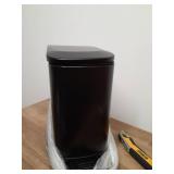 Cesun Small Bathroom Trash Can with Lid Soft Close, Step Pedal, 6 Liter / 1.6 Gallon Stainless Steel Garbage Can with Removable Inner Bucket, Anti-Fingerprint Finish (Matt Black) - Retail: $27