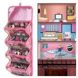Leeche Storages & Display Case for Dolls Compatible with All LOL Surprise Dolls,Easy Carrying Storage Organizer Clear View Case - Retail: $22