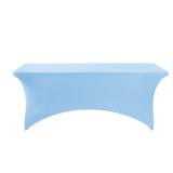 Hezuzo Spandex Table Cover for 6Ft or 4fT or 8ft Table Universal Fitted Stretch Tablecloth for Party, Banquet, Wedding and Events-Blue Mist - Retail: $14