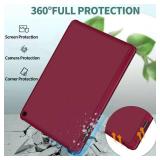 DJ&RPPQ Lightweight and Convenient Case for Galaxy Tab A9+/A9 Plus 11 inch 2023 Protective Case with Auto Wake/Sleep-Red - Retail: $13