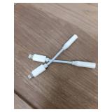 [Apple MFi Certified] Lightning to 3.5 mm Headphone Jack Adapter, 2 Pack iPhone 3.5mm Aux Adapter Converter Dongle Audio Cable for iPhone 14 13 12 11 Pro Max XS XR X 8, Support Music Control & All iOS