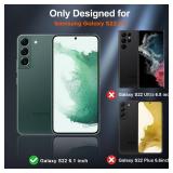 zapica Designed for Samsung Galaxy S22 Case, [Military Drop Protection] [Dual Layer Structure Design] Heavy Duty Shockproof Non-Slip Phone Cover for Galaxy S22, Light Pink - Retail: $13