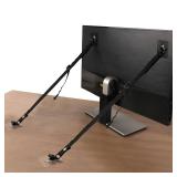 WRICHEAR 4 Packs TV Adjustable Safety Straps, No Drill Adhesive Anti Tip Furniture Anchors for Baby Proofing, Earthquake Straps Flat Screens to Wall,Stand Or Desk,Cabinet - Retail: $8