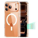 ESR for iPhone 17 Pro Case, Camera Control, Compatible with MagSafe, Shockproof Military-Grade Protection, Magnetic Phone Case for iPhone 17 Pro, Classic Hybrid Case, Clear - Retail: $13
