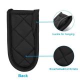 Evoio Cast Iron Skillet Handle Covers, Pan Pot Handle Covers Heat Resistant, Hot Handle Covers, Pan Pot Cast Iron Skillet Handle Holder Sleeves Mitt for Kitchen, BBQ and Baking Cookware (2-Pack Black)