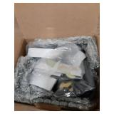 LEIFIDE 4 Pcs Sliding Closet Barn Door Floor Guide Flush Design Wall Mount Bottom Adjustable Roller Flat Non Scratch Barn Door Hardware Kit (8 Assemble Setup Options) - Retail: $26