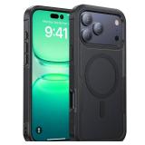 DEVISELOVE Magnetic for iPhone 17 Pro Max Case Military-Grade Shockproof, Rugged Phone Case, Heavy Duty Protection [Compatible with MagSafe] Anti-Fingerprint Cover for iPhone 17 Promax 6.9\", Black - 