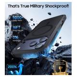 DEVISELOVE Magnetic for iPhone 17 Pro Max Case Military-Grade Shockproof, Rugged Phone Case, Heavy Duty Protection [Compatible with MagSafe] Anti-Fingerprint Cover for iPhone 17 Promax 6.9\", Black - 