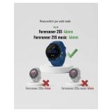 iDaPro +4Pack Screen Protector for Garmin Forerunner 255/255 Music 46mm smartwatch with Silicone Anti-dust Plugs,9H Tempered Glass Protection Kit in Reusable Storage Case,Anti-Scratch,Bubble-Free Inst