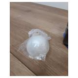 ZXFRC Marble Style Round Ball Gear Shift Knob with 3 Adapters M8x1.25 / M10x1.25 / M10x1.5 Suitable for Most Manual Or Automatic Transmissions Without Lock Buttons(Pearl White) - Retail: $14