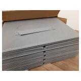 Amazon Basics Collapsible Fabric Storage Cubes Organizer with Handles, Sturdy, Gray, 10.5-x-10.5-x-11-inch, Pack of 6 - Retail: $18
