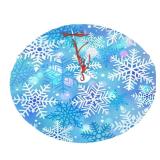 Blue White Snowflake Winter Christmas Tree Skirt 36\" for Xmas Holiday New Year Party Circle Tree Mat Ornaments Decoration - Retail: $14