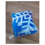 Blue White Snowflake Winter Christmas Tree Skirt 36\" for Xmas Holiday New Year Party Circle Tree Mat Ornaments Decoration - Retail: $14