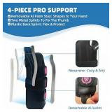 JUPITER Carpal Tunnel Wrist Brace, Day & Night Support, Thumb Spica Splint for Right Hand, Ideal for De Quervains Tenosynovitis, Tendonitis, Wrist Brace With Thumb Support - Small/Medium - Women & Men