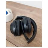 kamapulo X5 Rechargeable & Portable FM Radio Headphones with Best Reception,LED Display,Soft Ear Muffs, FM Headset Radio Receiver for Meeting, Works, Hiking, Jogging (Black) - Retail: $20