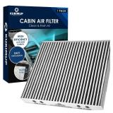 KURIMUP Premium Cabin Air Filter with Activated Carbon,Replacement for CF10743, Fit for Chrysler Town & Country,Dodge Grand Caravan,Nissan Armada/Titan,Infiniti G25/G35/M45/Q40/Q50/QX70. - Retail: $10