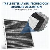KURIMUP Premium Cabin Air Filter with Activated Carbon,Replacement for CF10743, Fit for Chrysler Town & Country,Dodge Grand Caravan,Nissan Armada/Titan,Infiniti G25/G35/M45/Q40/Q50/QX70. - Retail: $10