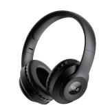 kamapulo X5 Rechargeable & Portable FM Radio Headphones with Best Reception,LED Display,Soft Ear Muffs, FM Headset Radio Receiver for Meeting, Works, Hiking, Jogging (Black) - Retail: $20