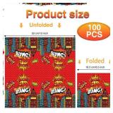 Wozoohyi 100 PCS Hero Theme Party Napkins 6.5 inch with City Backdrop Decoration Disposable Paper Napkins for Boys Girls Party Baby Shower Supplies Favor (100) - Retail: $10