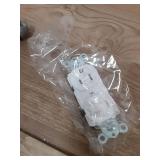 BESTTEN ONE PIECE One Pack Combination Toggle Light Switch and Duplex Receptacle Outlet, Single Pole Toggle Wall Switch, Grounded Outlet, Combo Style, 15 Amp, Wallplate Included, UL Listed, White - Re