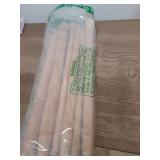 MTLEE 6 Pcs Large Knitting Needles Jumbo Straight Wooden Knitting Needles 3 Sizes Extra Large Weaving Tool for Chunky Yarn Beginner DIY Fabric Crafts Crochet 15mm 20mm 25mm (Natural) - Retail: $18