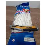 100Pcs 260 Balloons White Long Balloons for Balloon Garland Thickening Skinny Latex Twisting Balloon for Animals Modeling Christmas Birthday Wedding Party Decorations - Retail: $6