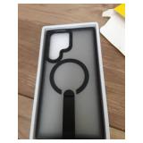 EMMPITU Magnetic Stand for Samsung Galaxy S22 Ultra Case 6.8\", Build in Kickstand [Military Drop Protection] [Compatible with MagSafe] Strong Magnetic Shockproof Protective for S22 Ultra Case (Black)