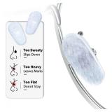 30 PCS Anti-Slip Silicone Nose Pads for Glasses - Hexagon Grip, Includes Screwdriver & Cloth - Anti-Slide Comfort Nose Pads Repair Kit for Screw-in Frames (White) - Retail: $10