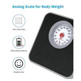 ONGTEED Analog Scale for Body Weight, Mechanical Bathroom Scale, 300lb Analog Weight Scale, Dial Scale with Wider and Thicker Anti-Slip Platform, Simple Calibration, No Battery Required - Retail: $22