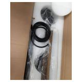 Mecgirn Farmhouse Dining Room Light Fixtures Over Table, Black Pendant Lights for Kitchen Island with Milk Glass Shade, 3 Light Linear Chandelier Lighting with Wood - Retail: $105