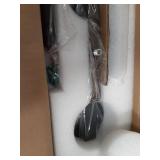 Mecgirn Farmhouse Dining Room Light Fixtures Over Table, Black Pendant Lights for Kitchen Island with Milk Glass Shade, 3 Light Linear Chandelier Lighting with Wood - Retail: $105