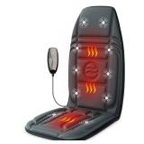 Heycool Vibration Back Massager with Heat, Massage Chair Pad with 10 Vibration Motors & 2 Heating Levels, Chair Massager for Recliner, Office Chair, Sofa - Retail: $70