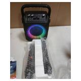 Karaoke Machine, Portable Bluetooth Speaker with 2 Wireless Microphones for Adults & Kids with Lights, Karaoke Microphone with PA System Supports USB/TF/FM/AUX for Home Party Home System Packages - Re