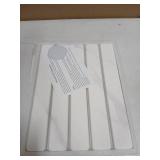 Large Stone Dish Drying Mats for Kitchen Counter, 24"(L)x16"(W) Marble-Pattern, Fast Drying Collapsible Dish Drying Mat, Eco-Friendly Absorbent Diatomaceous Earth Mats for Tableware, Match Countertop 