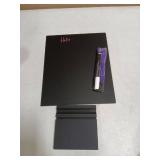 Acrylic Black Dry Erase Board with Stand 10"x12" Desk Whiteboard for Office, Home or School Reusable Desk Blackboard with Marker Portable Chalkboard Easel for Notes, Reminders & to-Do Lists (Pre Owned