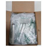 JollyMate 50 Pack 3ml Syringes for Liquid, 3cc Oral Syringes without Needle with Cap Individually Wrapped for Pet Feeding, Scientific Labs, Measuring Liquids, Oil & Glue Dispenser - Retail: $8