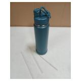 Swigina Insulated Water Bottle with Silicone Boot (36hrs Cold/18hrs Hot) - DIY Stickers, Leakproof, BPA Free, 24 oz [2-IN-1 LID] (Handle Broke) - Retail: $10